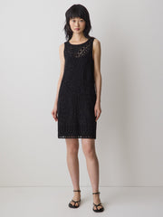 RW&CO Sleeveless Crochet Mini Dress