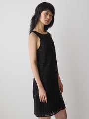 RW&CO Sleeveless Crochet Mini Dress