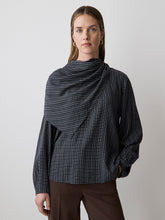 RW&CO Long-Sleeve Popover Blouse with Scarf Neckline