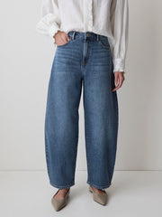 RW&CO High-Rise Barrel Jeans