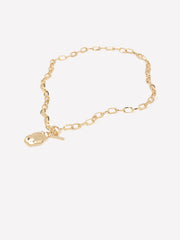 RW&CO Stainless Steel Necklace with Organic Pendant