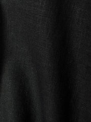 RW&CO Linen-Blend Short-Sleeve Blouse with Shirt Collar