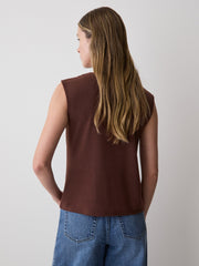 RW&CO Sleeveless Top with Cowl Neckline