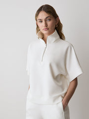 RW&CO Half-Zip Mock-Neck Top