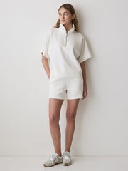 RW&CO Half-Zip Mock-Neck Top