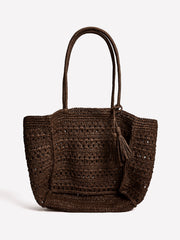 RW&CO Raffia Tote Bag