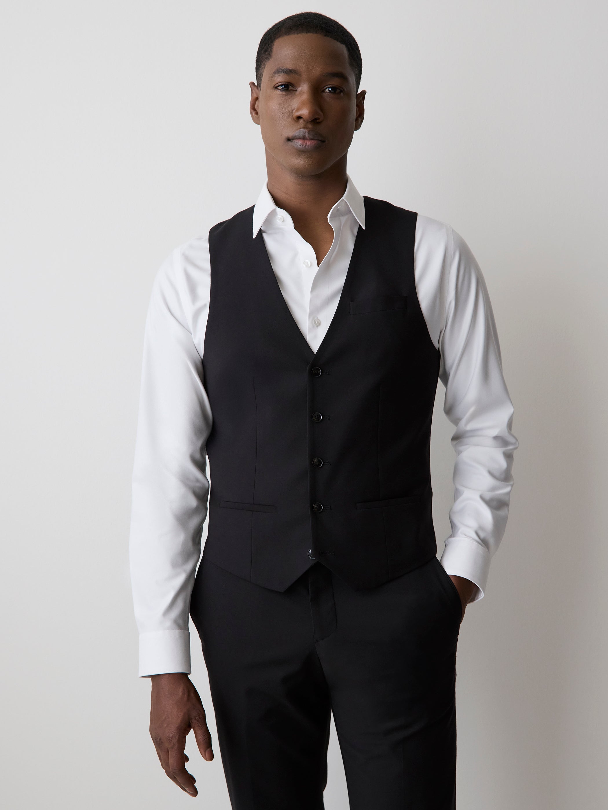 RW&CO Wool-Blend Suiting Vest