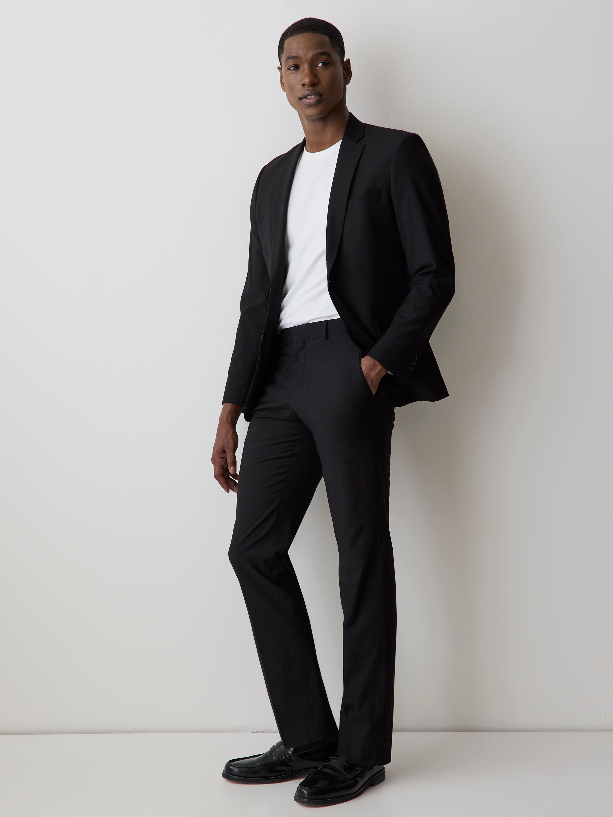 RW&CO Tailored Fit Wool-Blend Essential Pant