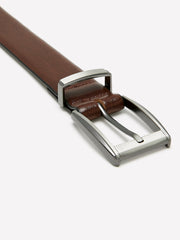 RW&CO Textured Brown Leather Belt