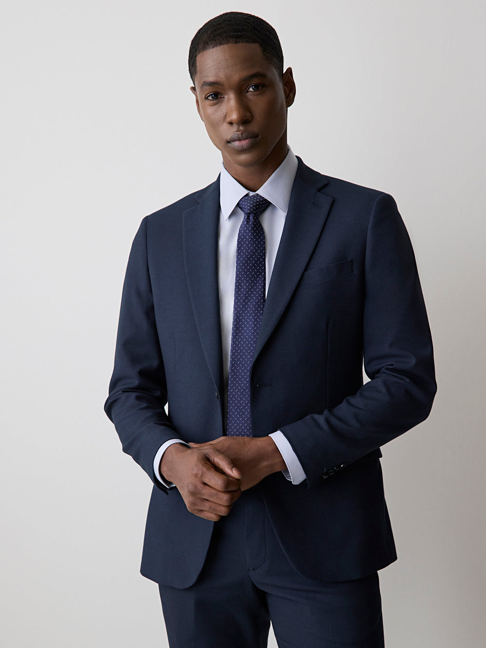 RW&CO Essential Slim Fit Navy Suit Blazer