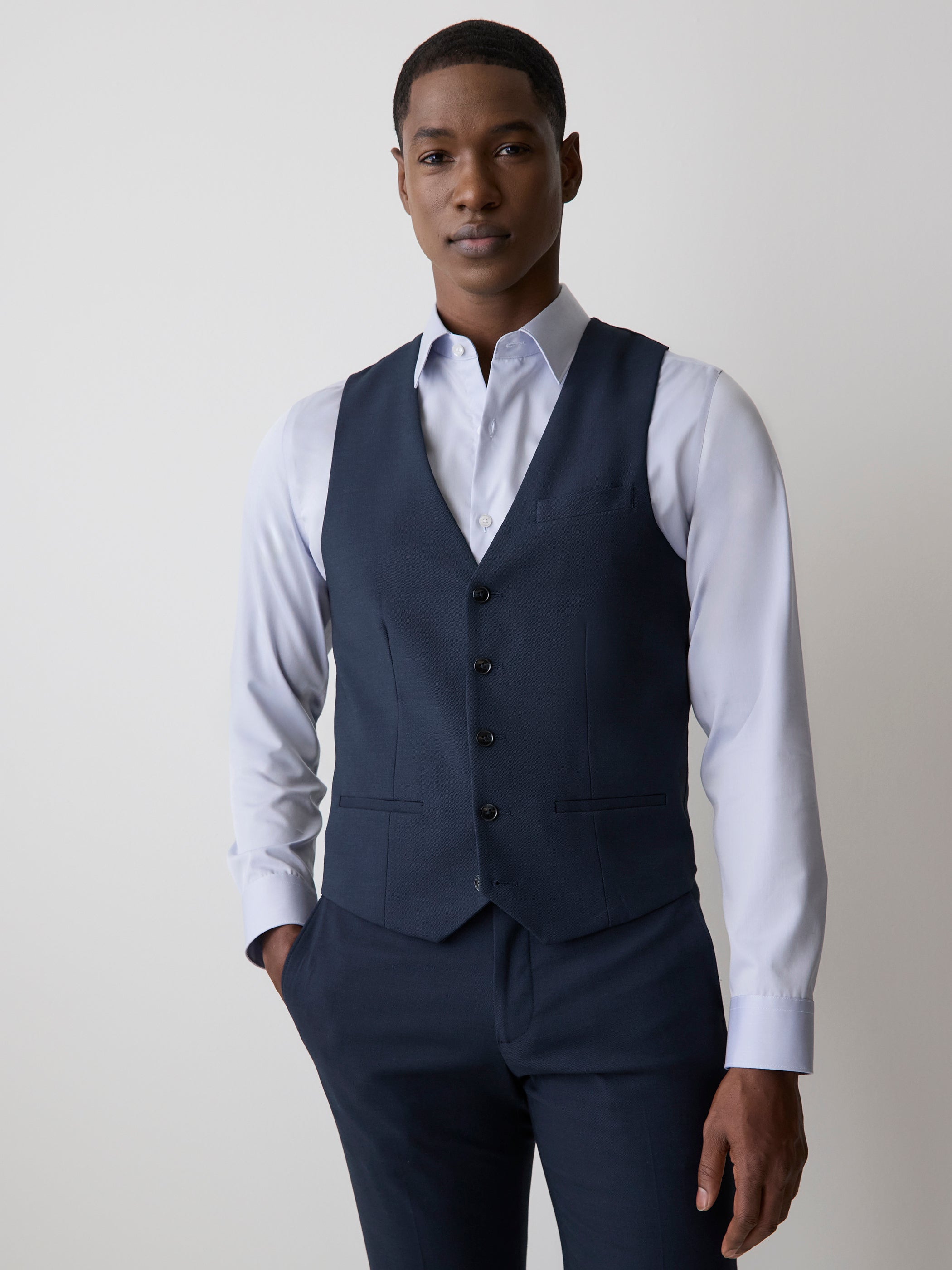 RW&CO Essential Navy Suit Vest