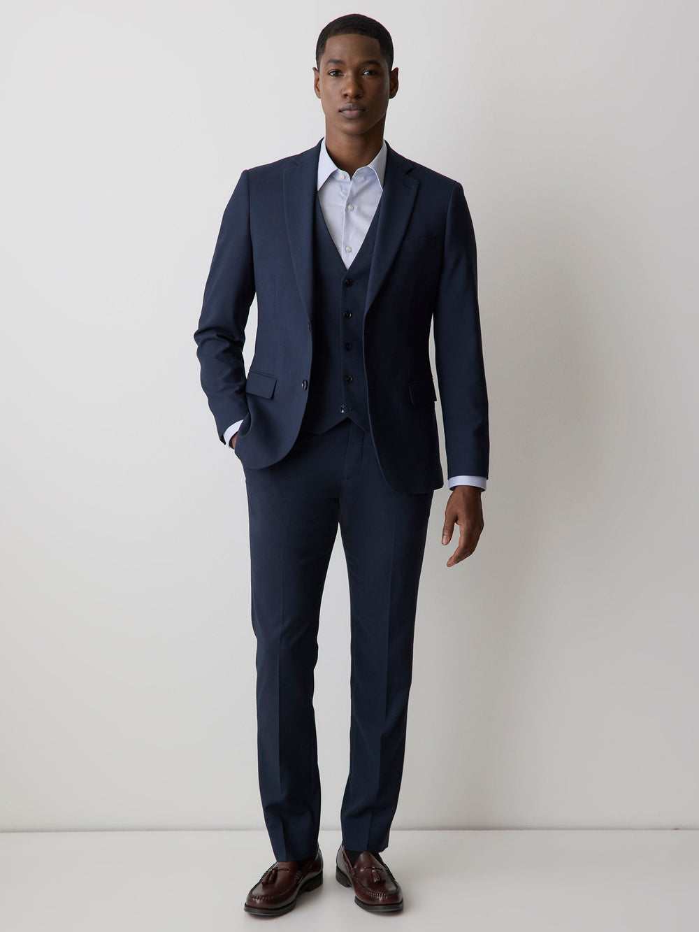 RW&CO Essential Navy Suit Vest