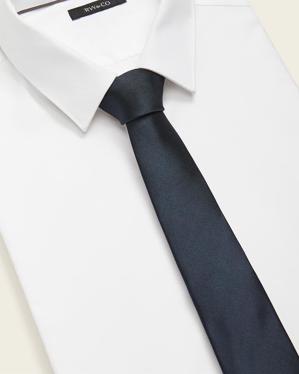 RW&CO Skinny Dark Solid Tie