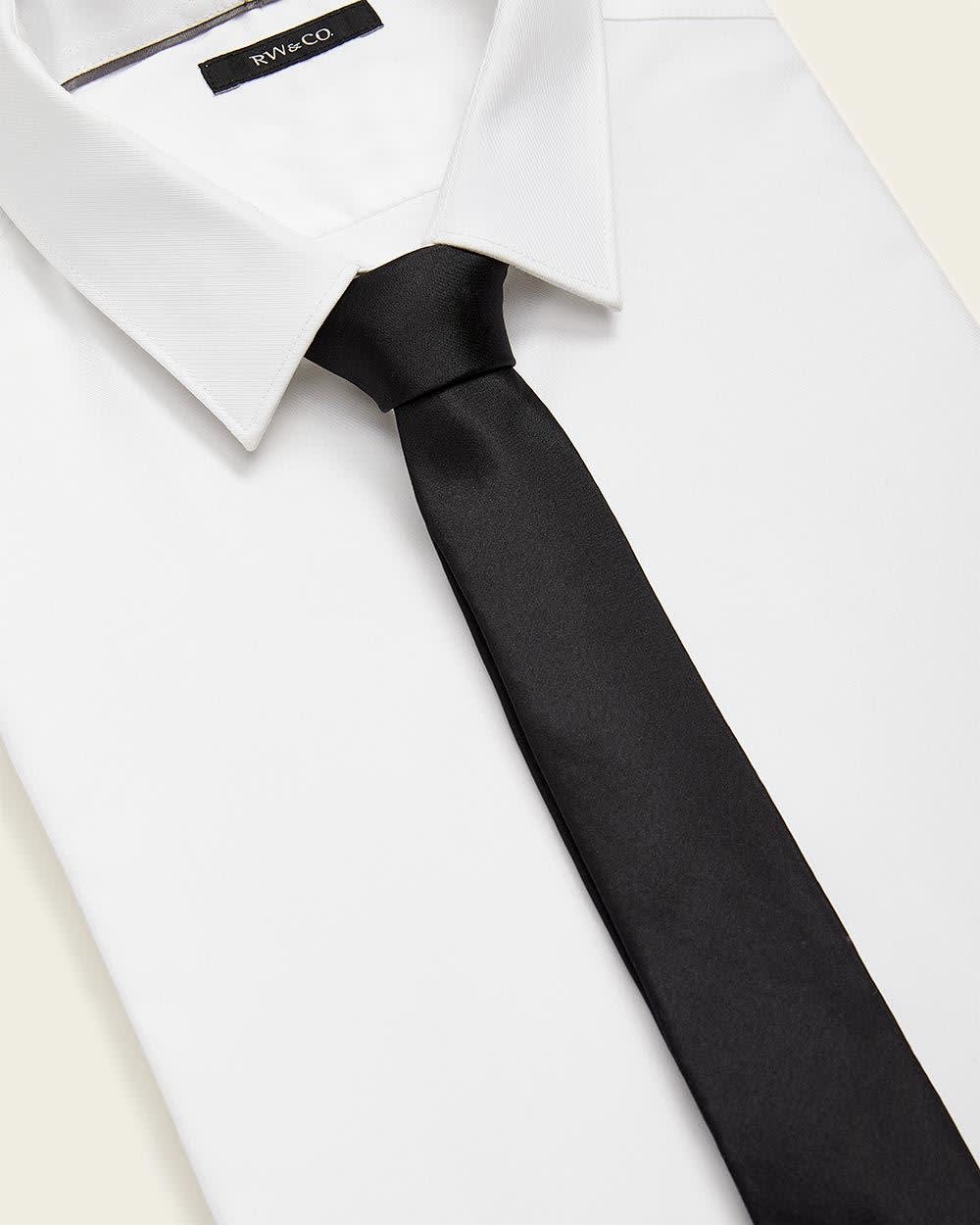 RW&CO Skinny Dark Solid Tie