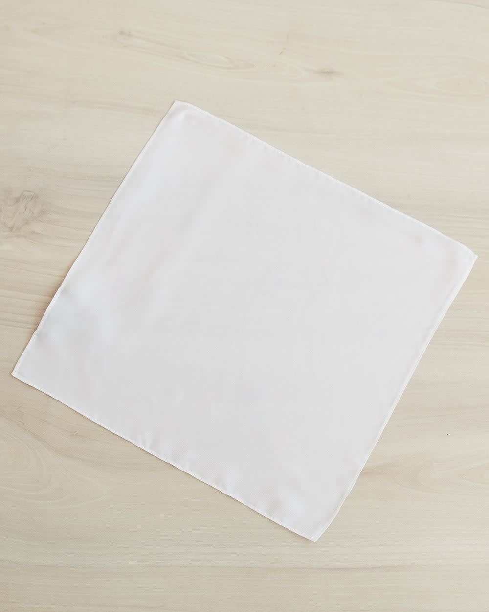 RW&CO White pocket square