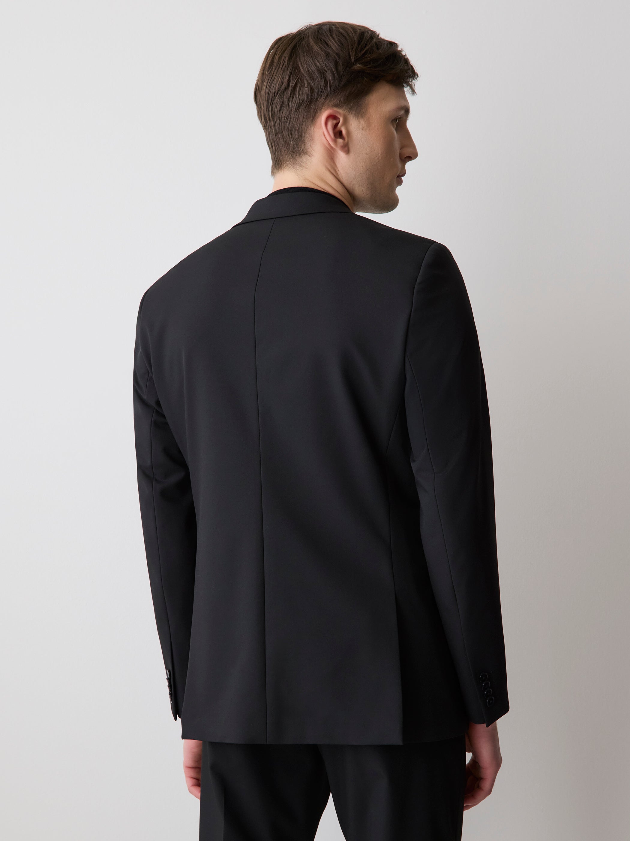 RW&CO Black Slim Fit E-Tech Blazer