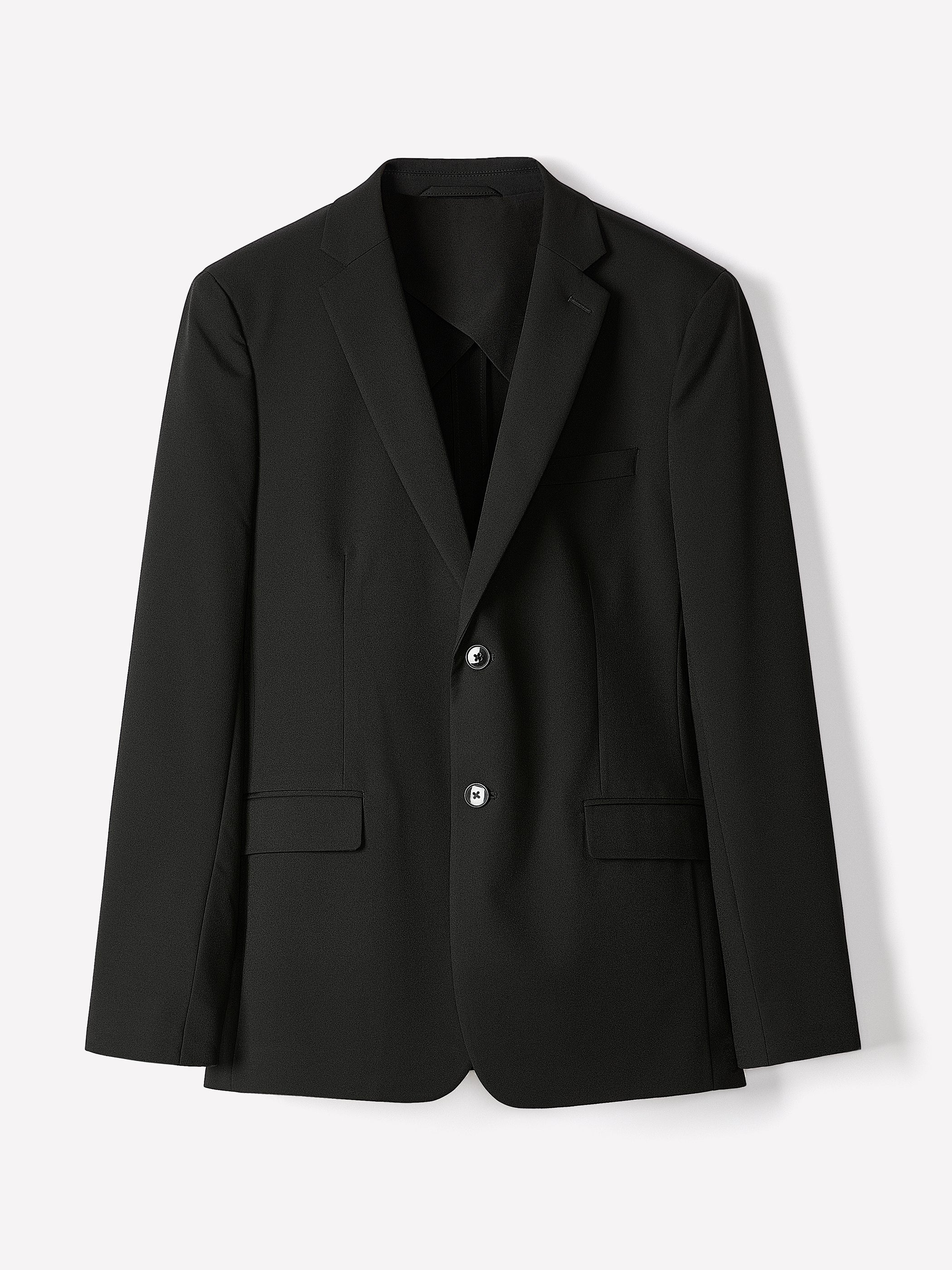 RW&CO Black Slim Fit E-Tech Blazer