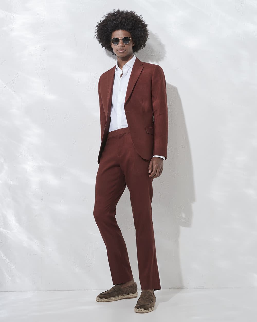 RW&CO Slim Fit Stretch Linen Blazer