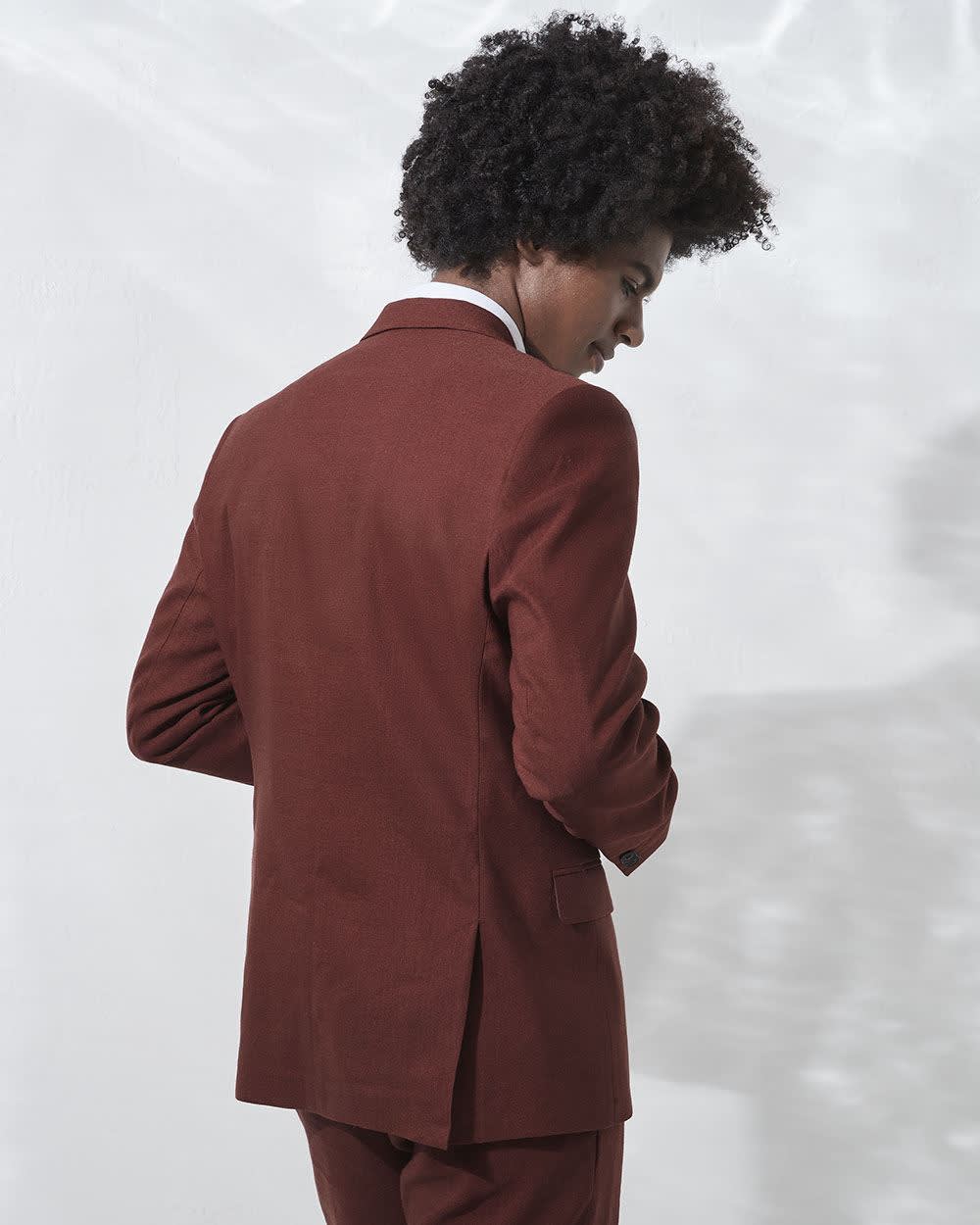 RW&CO Slim Fit Stretch Linen Blazer