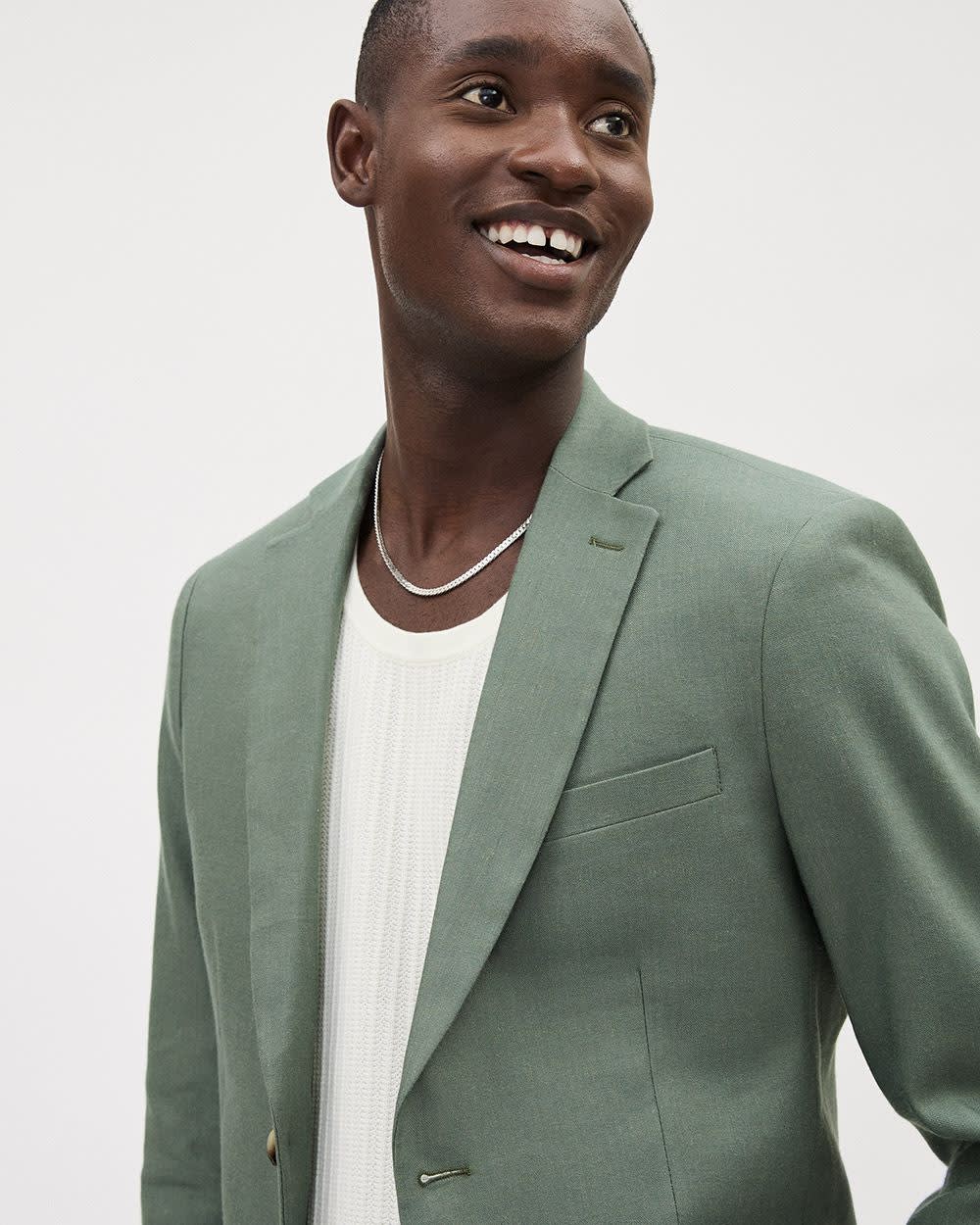 RW&CO Slim Fit Stretch Linen Blazer