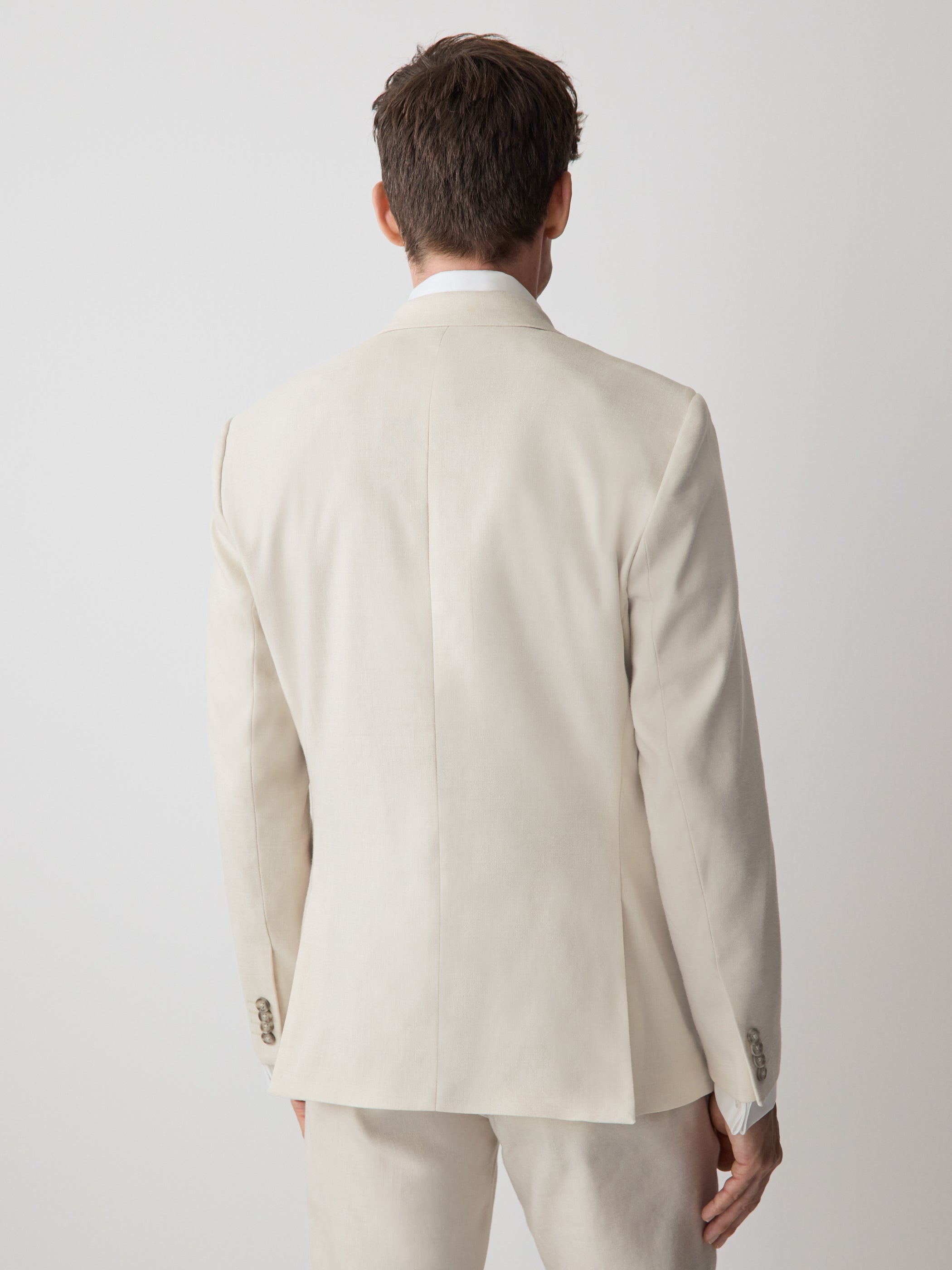 RW&CO Slim Fit Stretch Linen Blazer