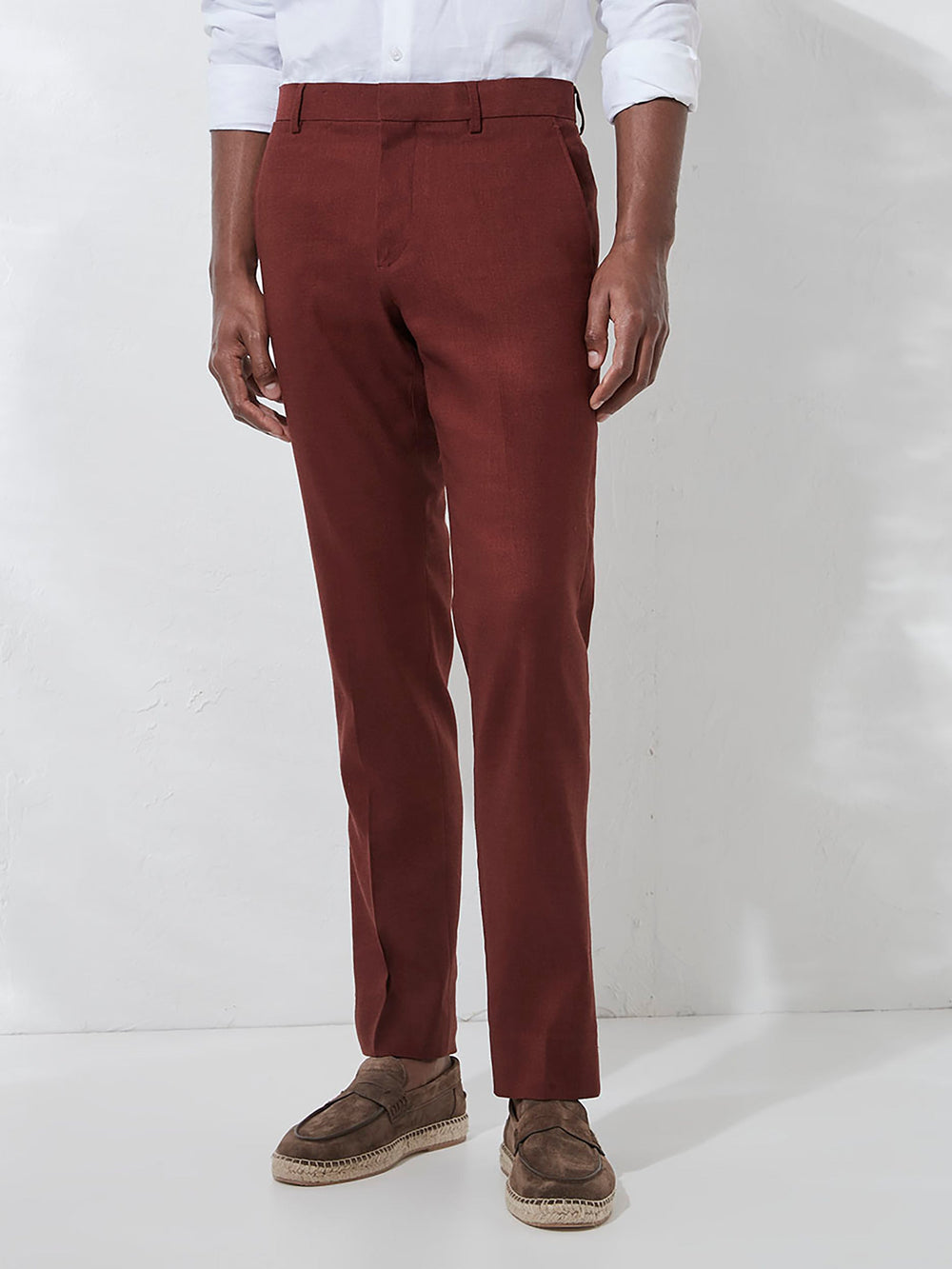 RW&CO Slim Fit Stretch Linen Suit Pant