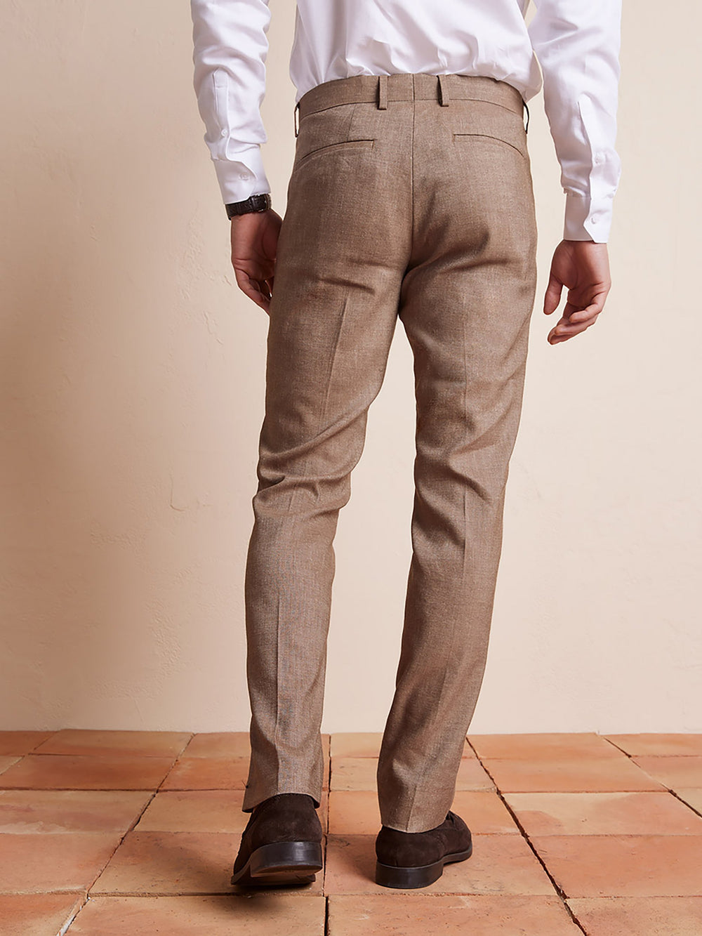 RW&CO Slim Fit Stretch Linen Suit Pant