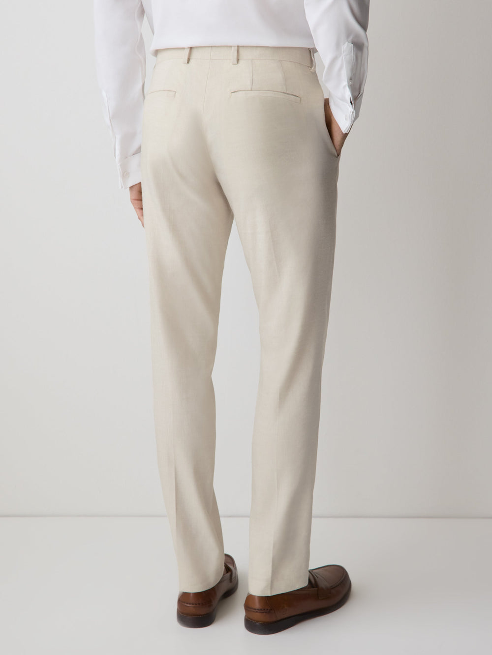 RW&CO Slim Fit Stretch Linen Suit Pant