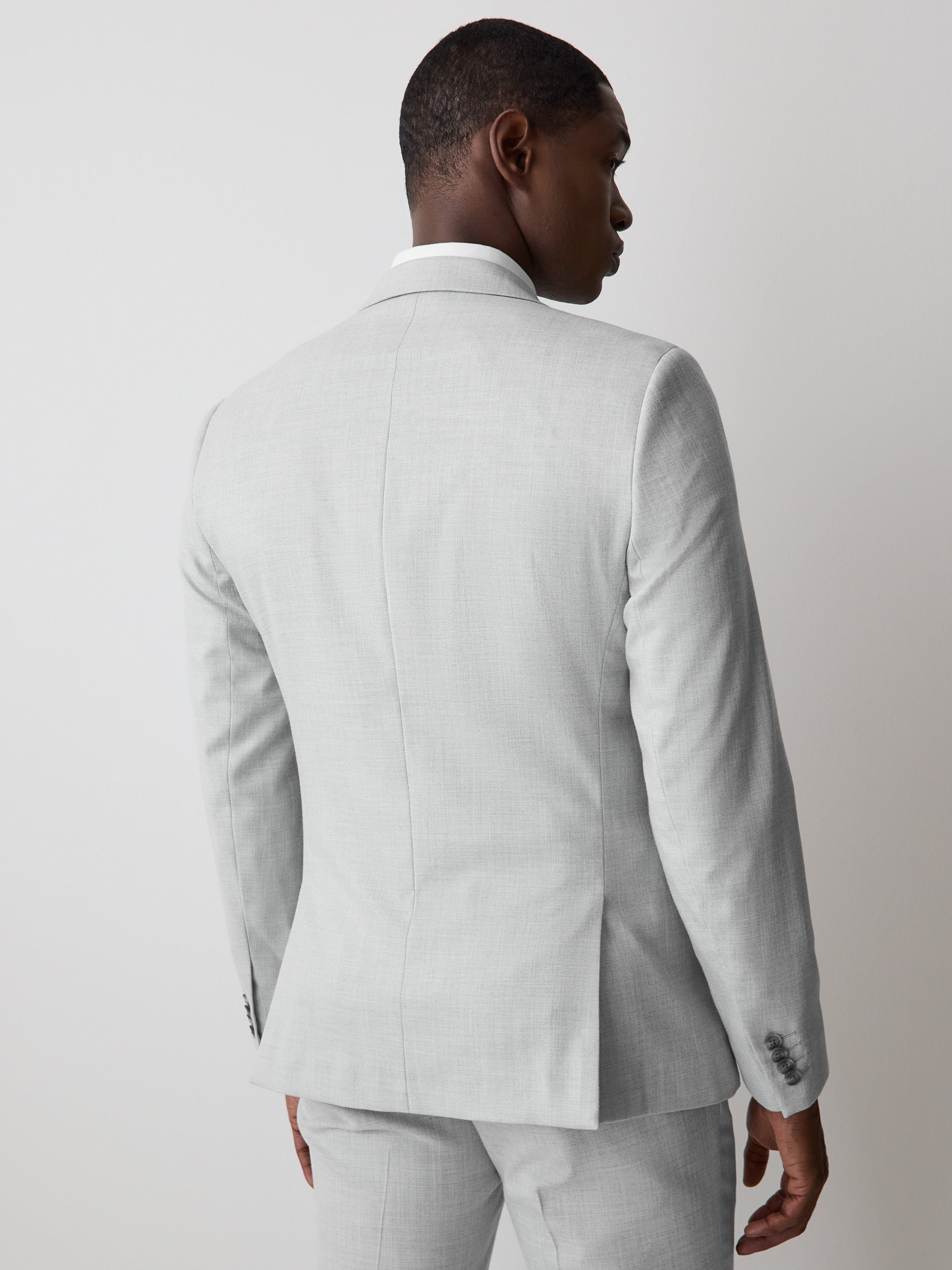 RW&CO Essential Slim Fit Light Grey Suit Blazer