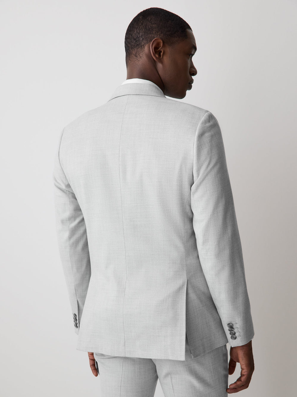 RW&CO Essential Trailored Fit Light Grey Suit Blazer