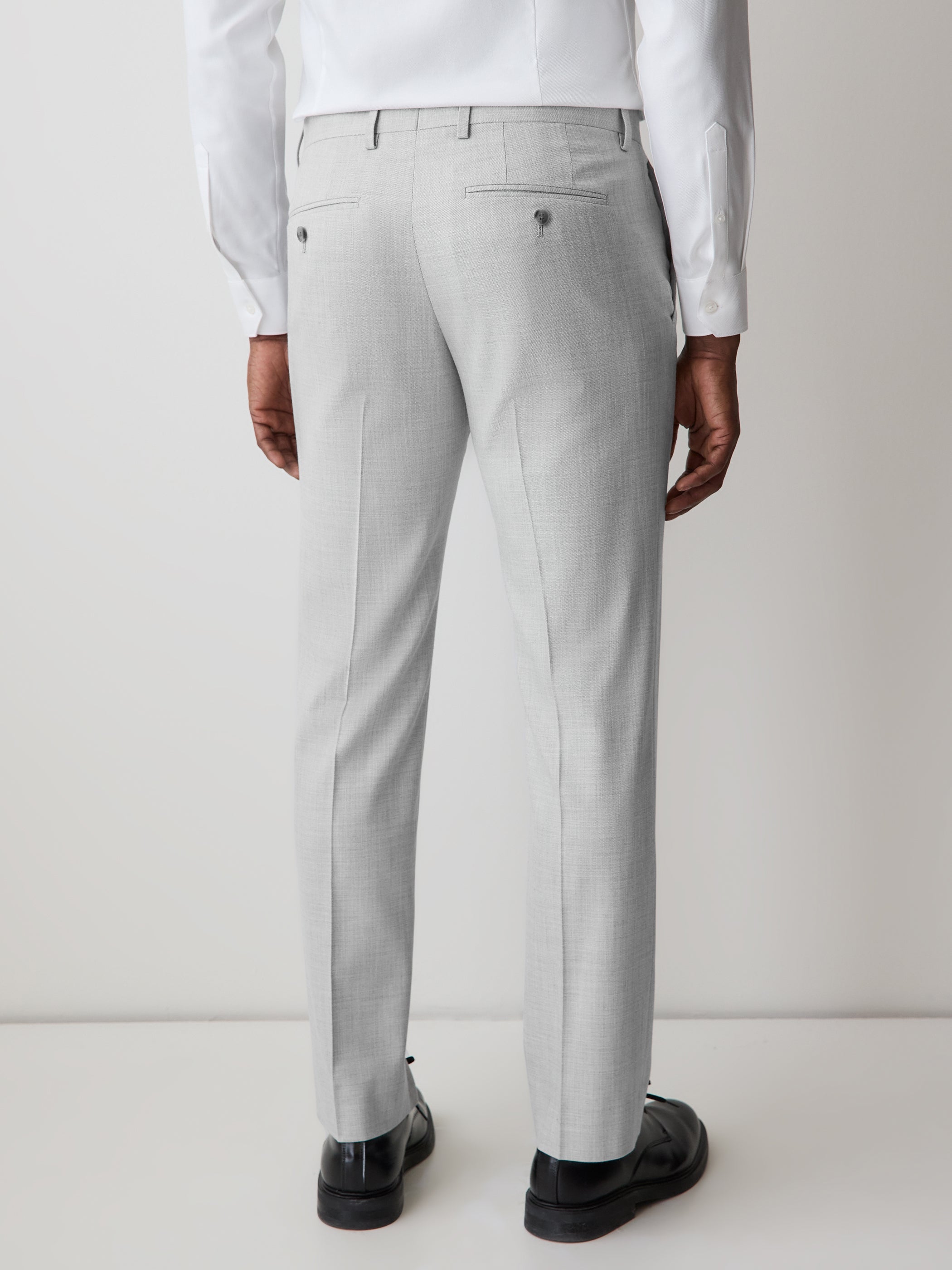 RW&CO Essential Tailored Fit Light Grey Suit Pant