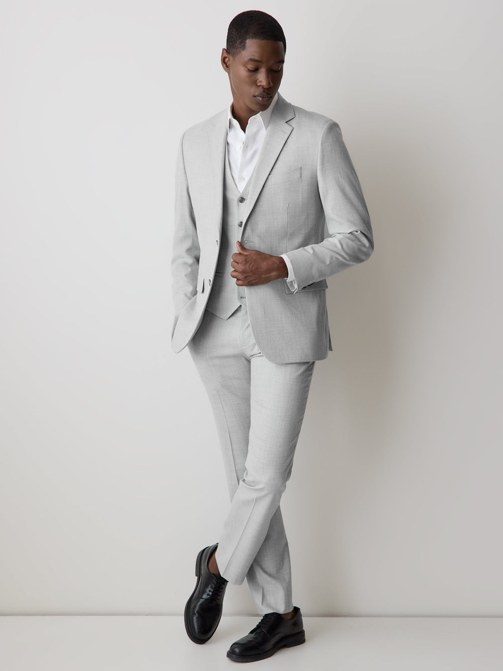 RW&CO Essential Light Grey Suit Vest
