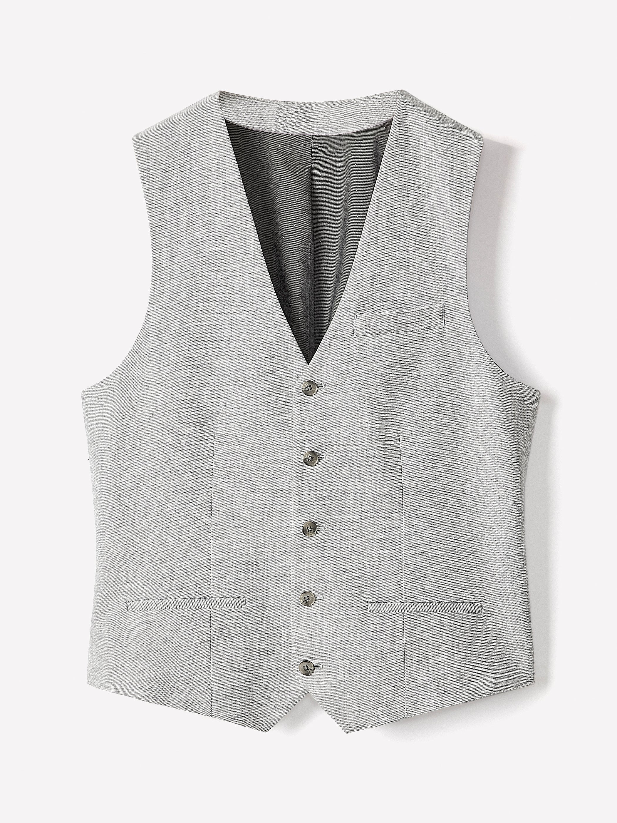 RW&CO Essential Light Grey Suit Vest