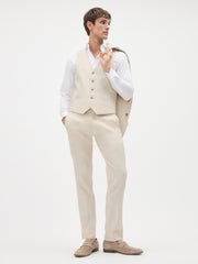 RW&CO Stretch Linen Suit Vest