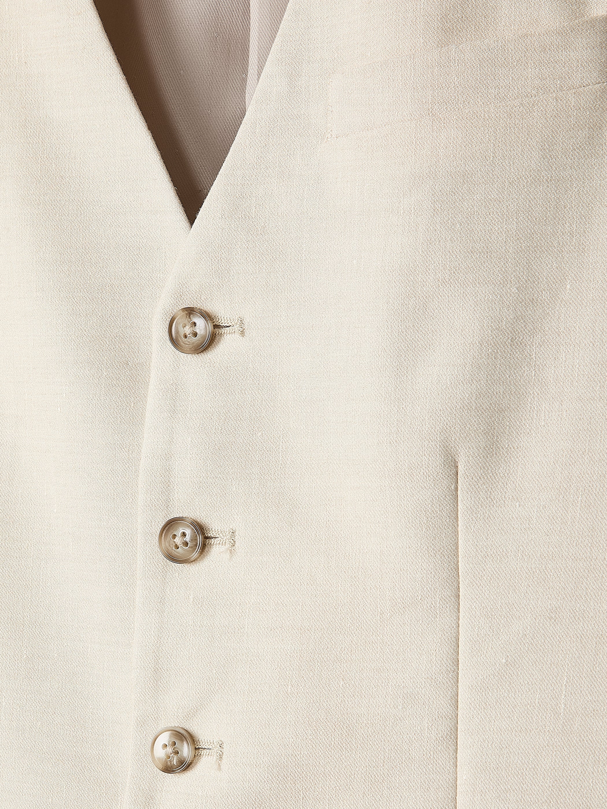 RW&CO Stretch Linen Suit Vest