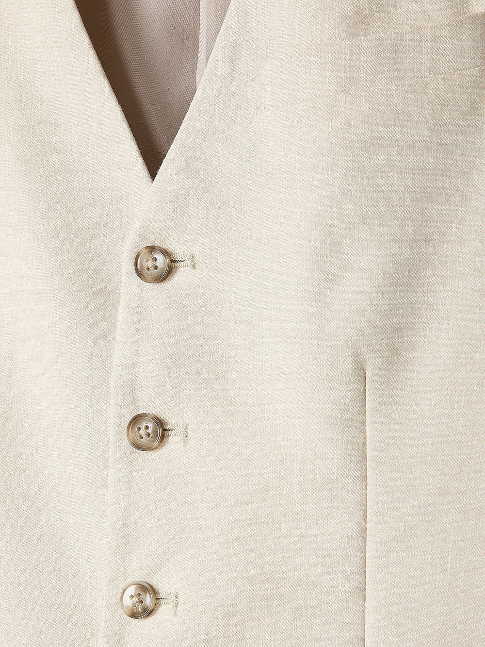 RW&CO Stretch Linen Suit Vest