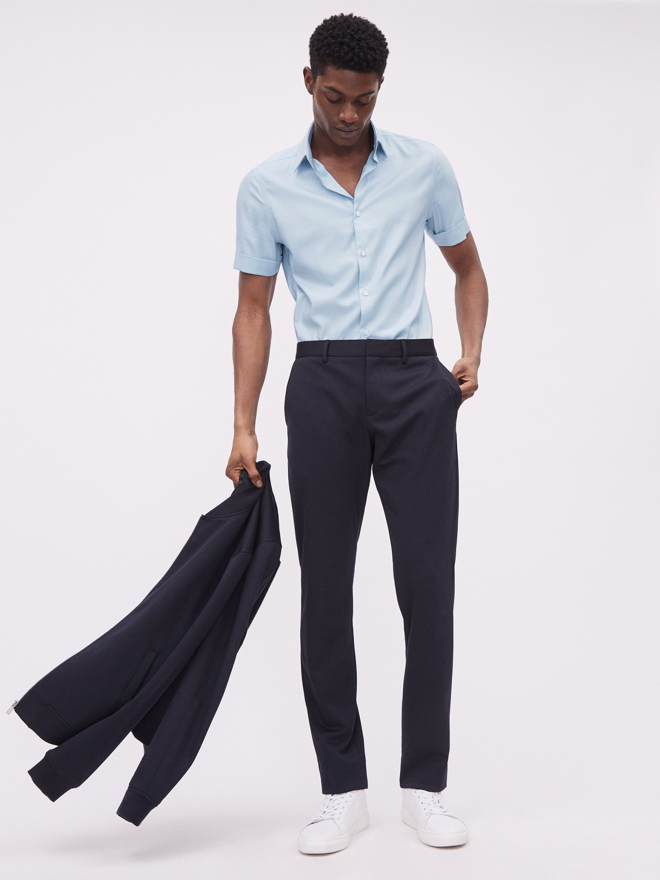 RW&CO Slim Fit Performance Short Sleeve Shirt
