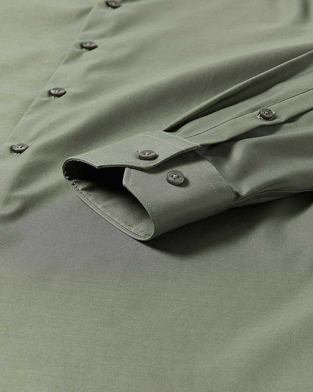 RW&CO Slim Fit Solid Sateen Dress Shirt