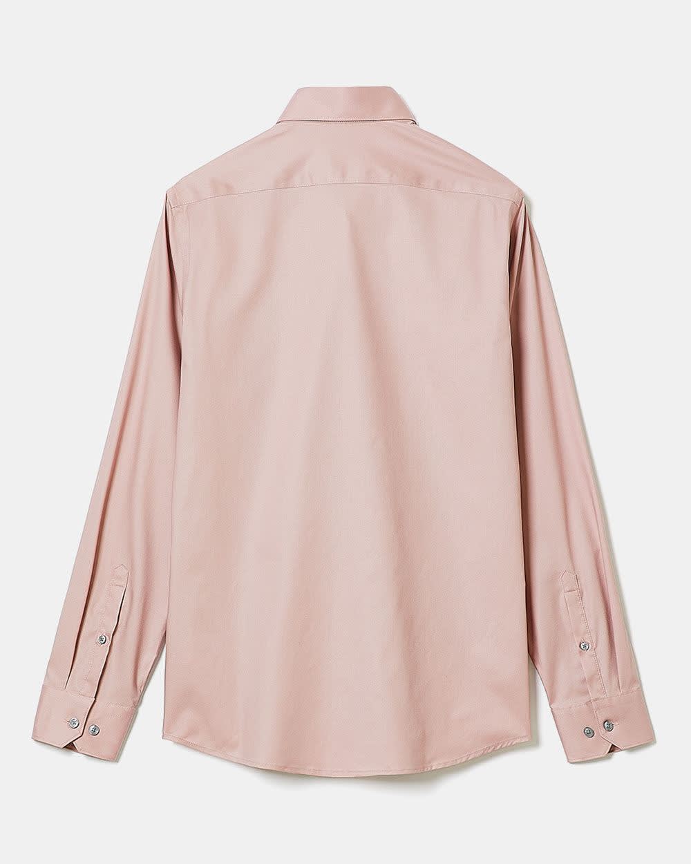 RW&CO Slim Fit Solid Sateen Dress Shirt