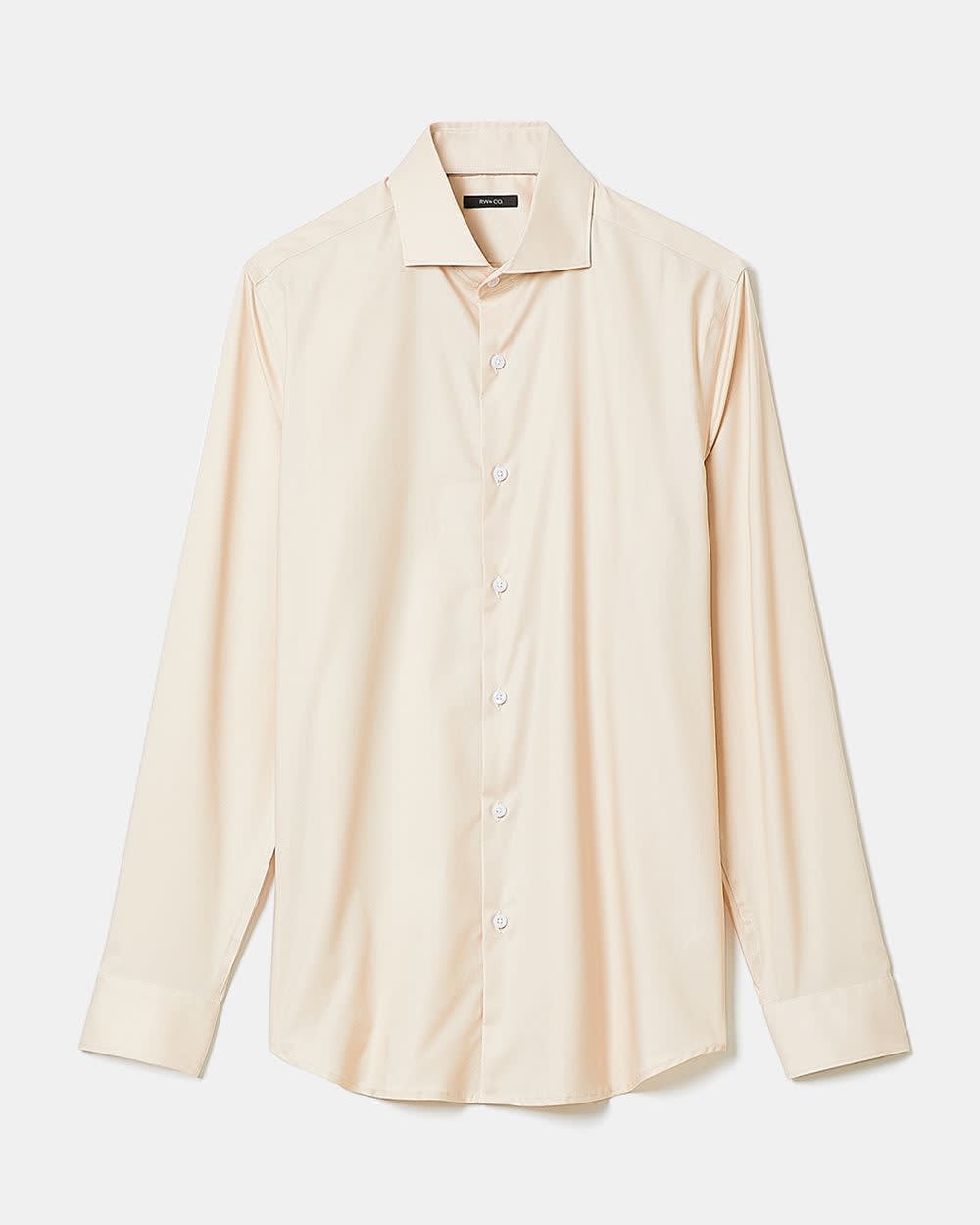 RW&CO Slim Fit Solid Sateen Dress Shirt