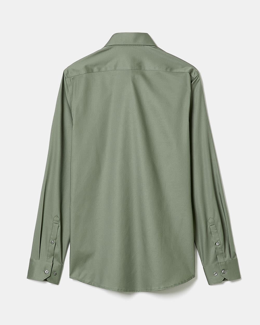 RW&CO Slim Fit Solid Sateen Dress Shirt