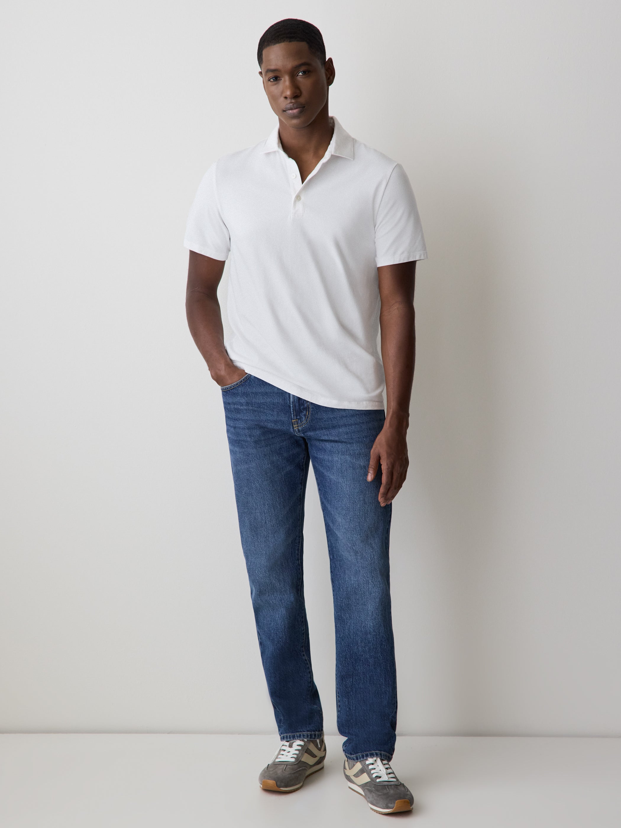 RW&CO Short-Sleeve Supima (R) Cotton Jersey Polo