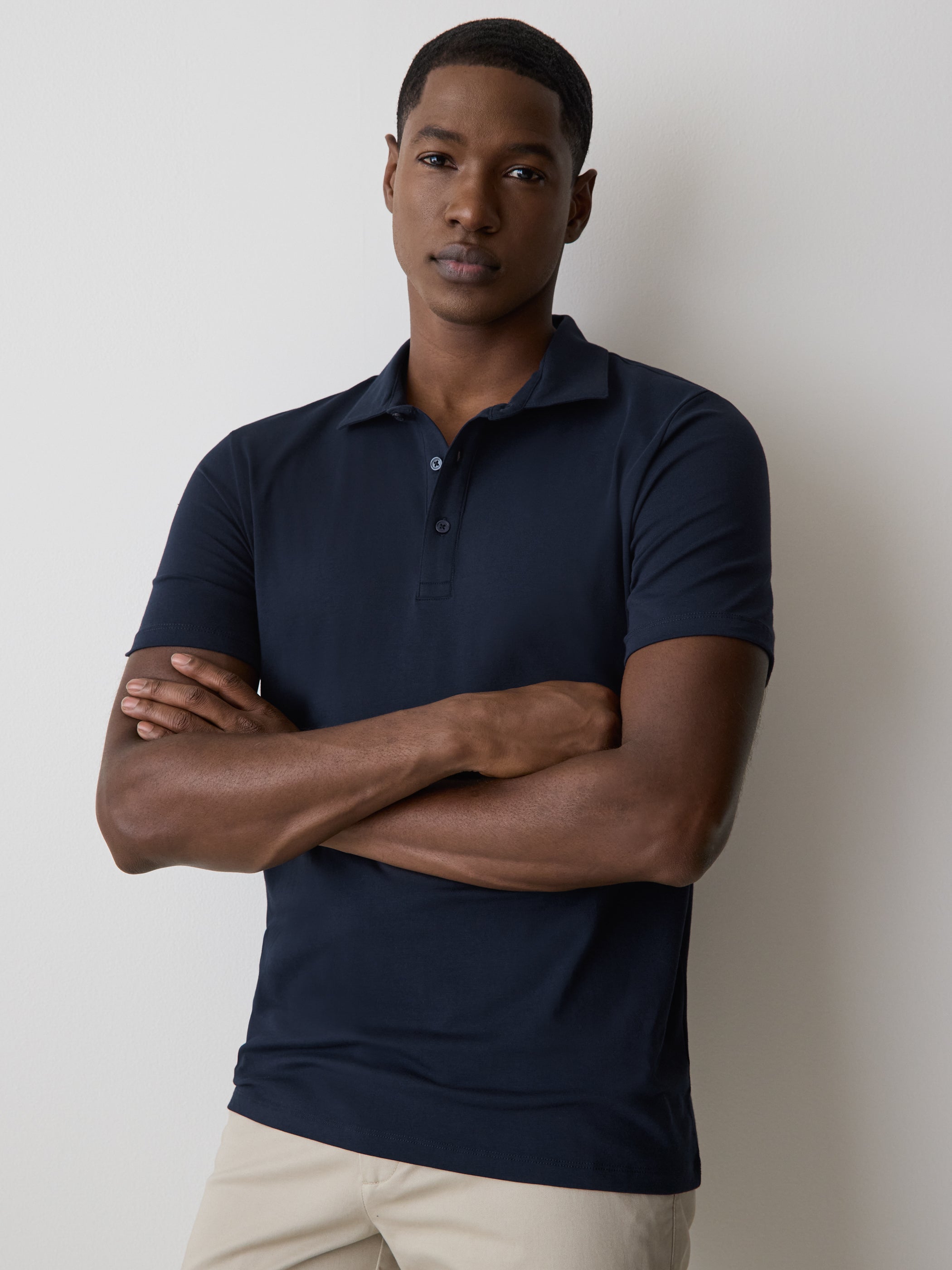 RW&CO Short-Sleeve Supima (R) Cotton Jersey Polo