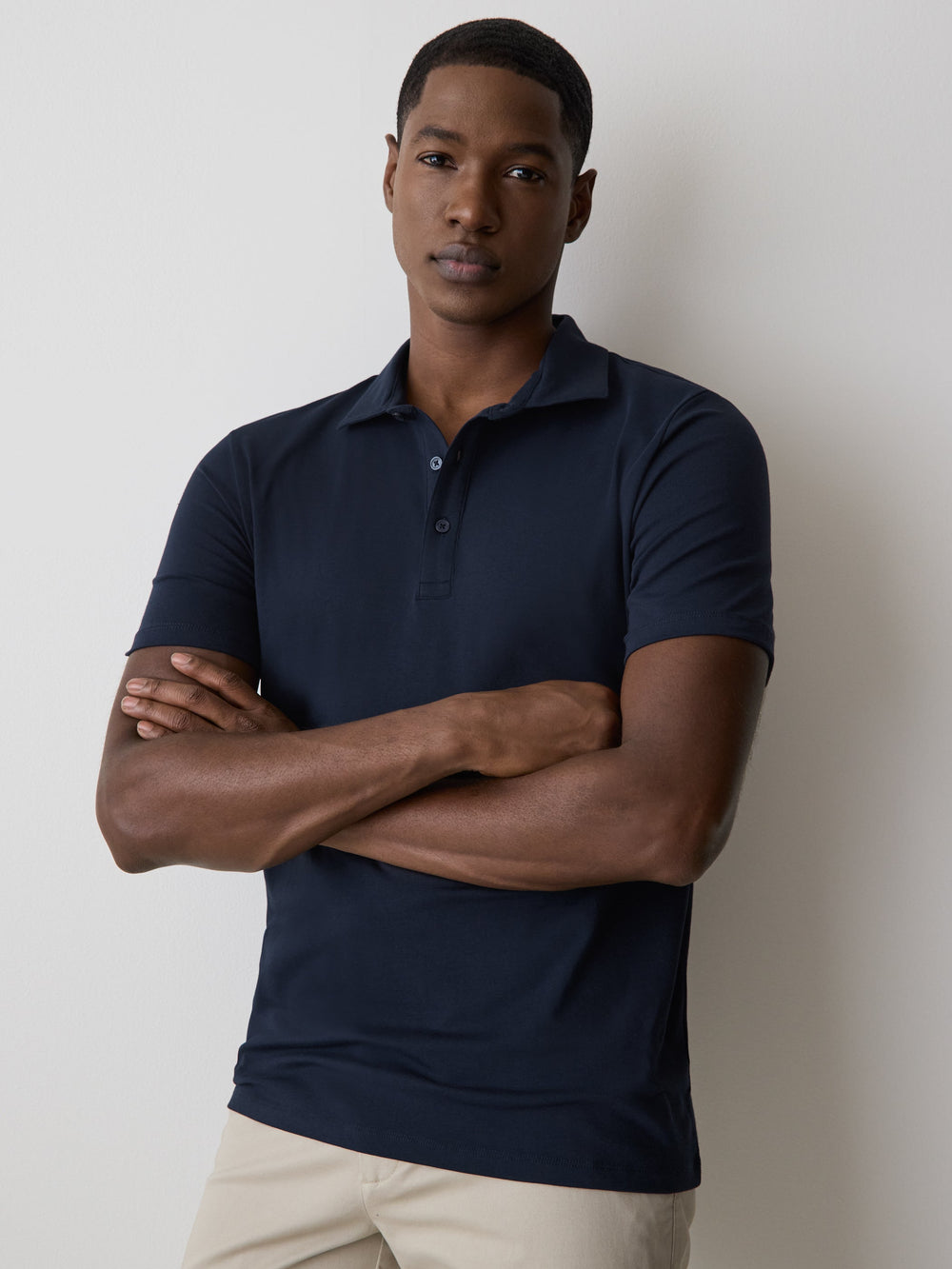 RW&CO Short-Sleeve Supima (R) Cotton Jersey Polo