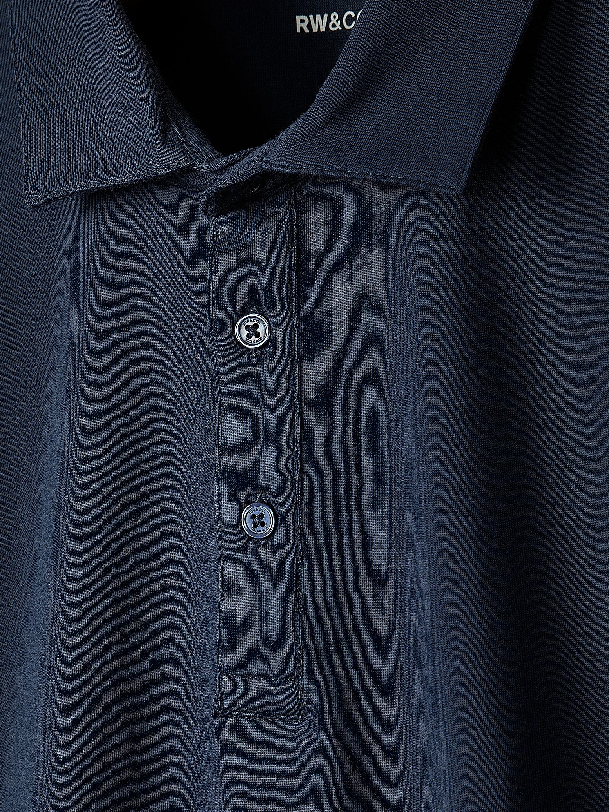RW&CO Short-Sleeve Supima (R) Cotton Jersey Polo