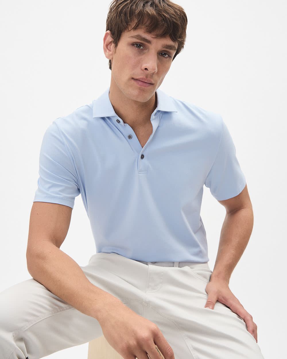 RW&CO Short-Sleeve Supima (R) Cotton Jersey Polo