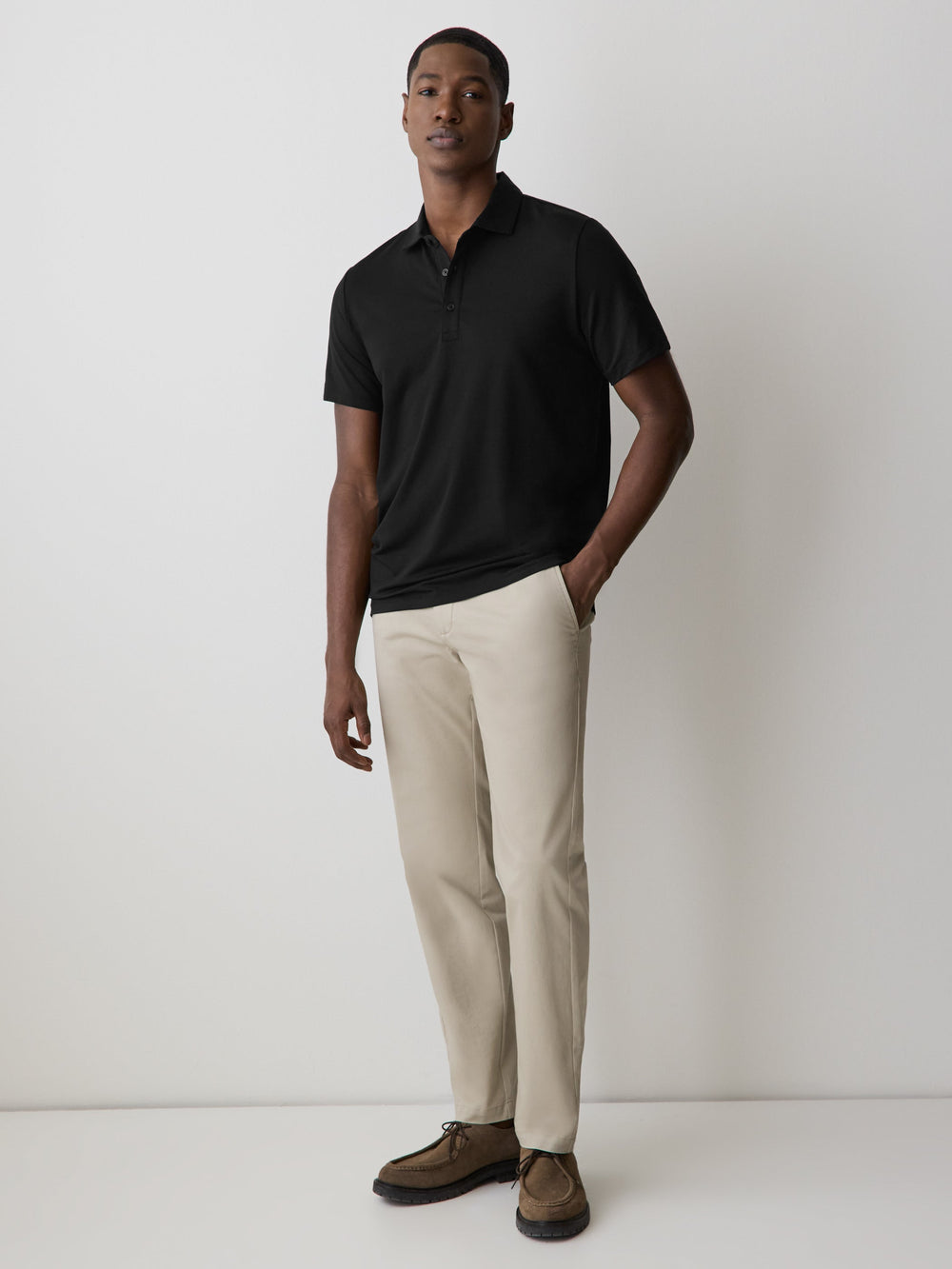RW&CO Short-Sleeve Supima (R) Cotton Jersey Polo