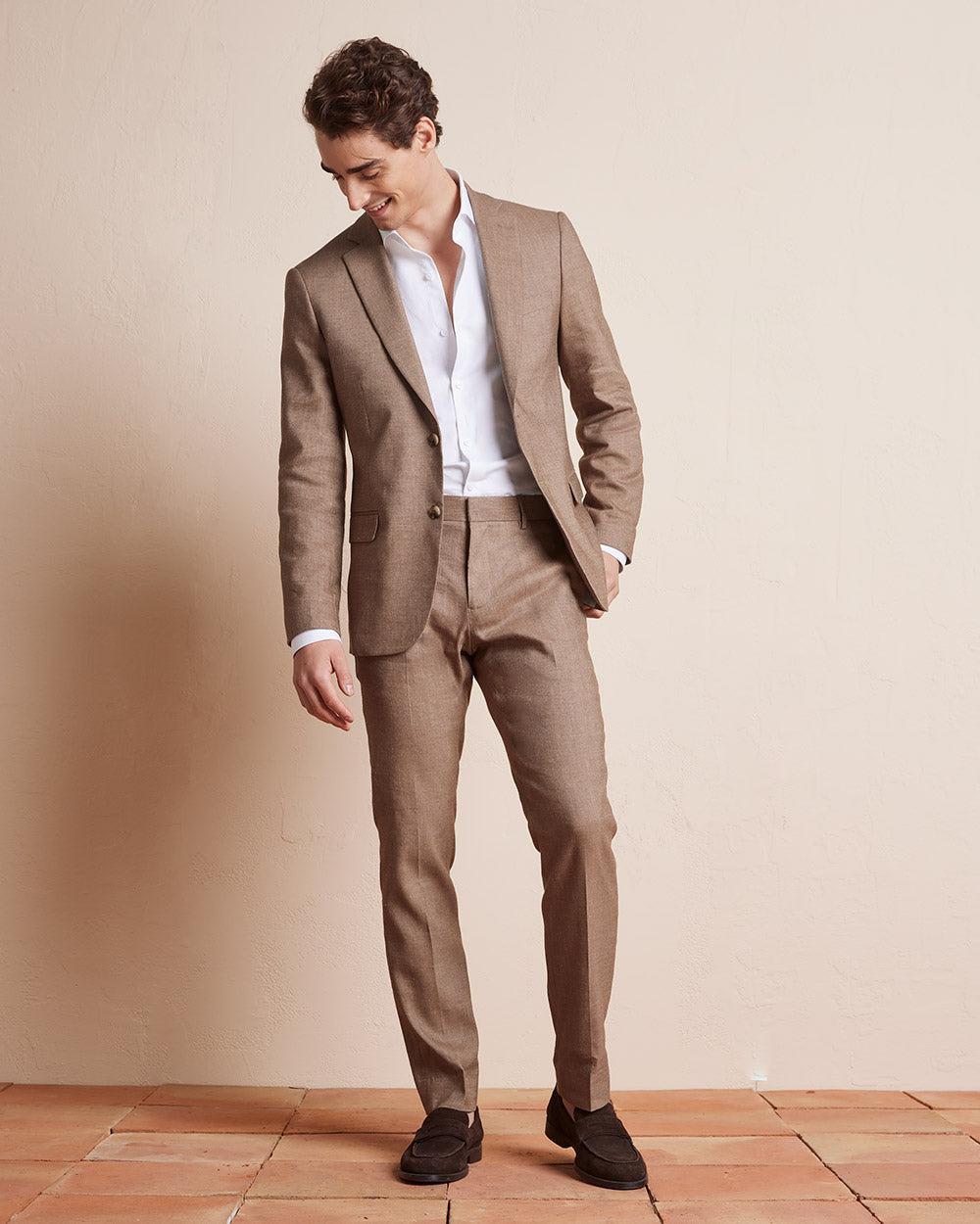 RW&CO Tailored-Fit Linen Dress Shirt
