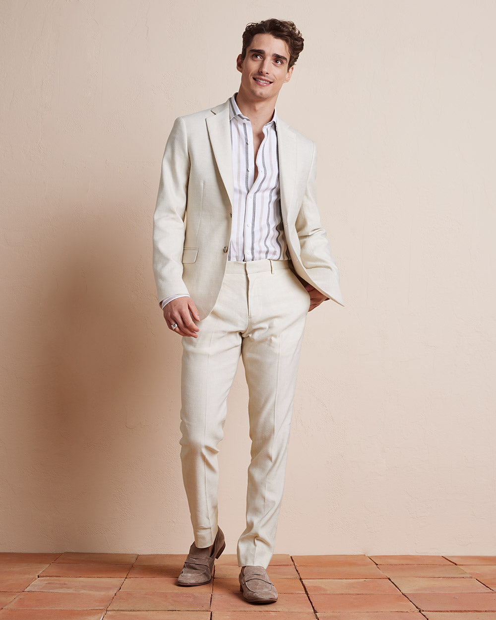 RW&CO Tailored-Fit Linen Dress Shirt