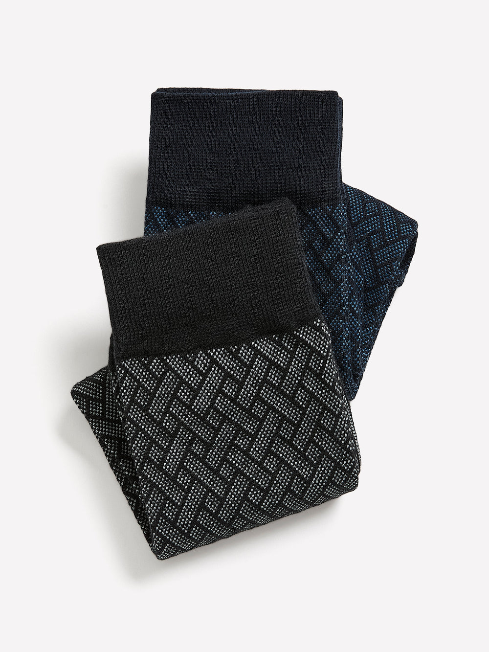 RW&CO Dress Socks with Geometric Pattern